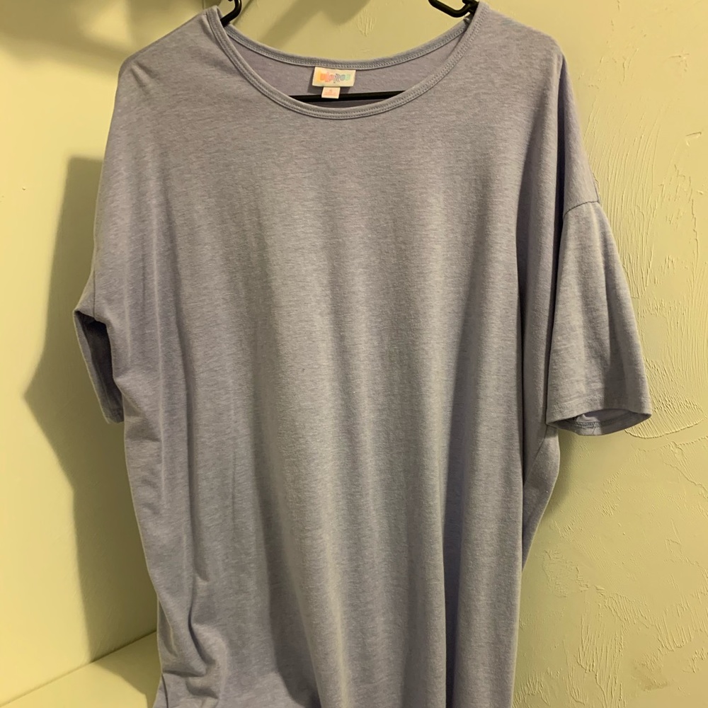 Light Lavender Crew Neck Short Sleeve Women's Tee
